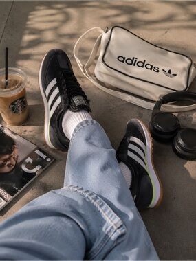 Adidas SL 72 OG W Black White Carbon Neon Green Retro Sneakers Wmns Sz 6 or 6.5